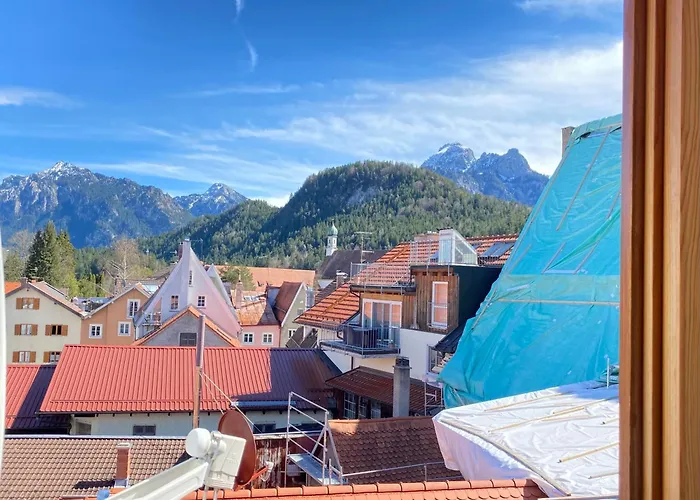 דירה Urban Vista I I Kueche I Bergblick Füssen